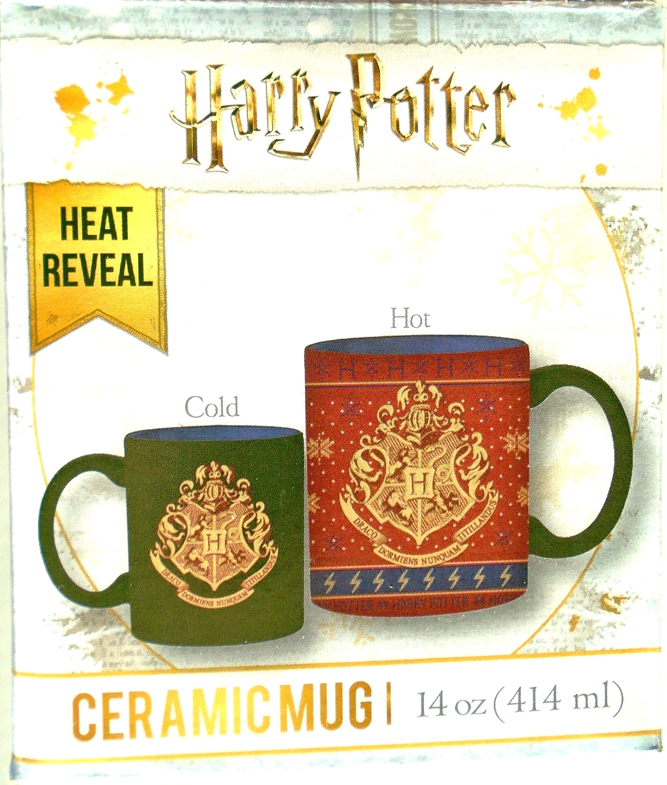Foto 3 pulgar | Taza Plateada Con El Escudo De Harry Potter De Hogwarts De Buffalo Heat-reveal - Venta Internacional.