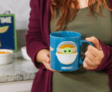 Foto 5 | Taza De Café Silver Buffalo Star Wars The Mandalorian Baby Yoda - Venta Internacional.