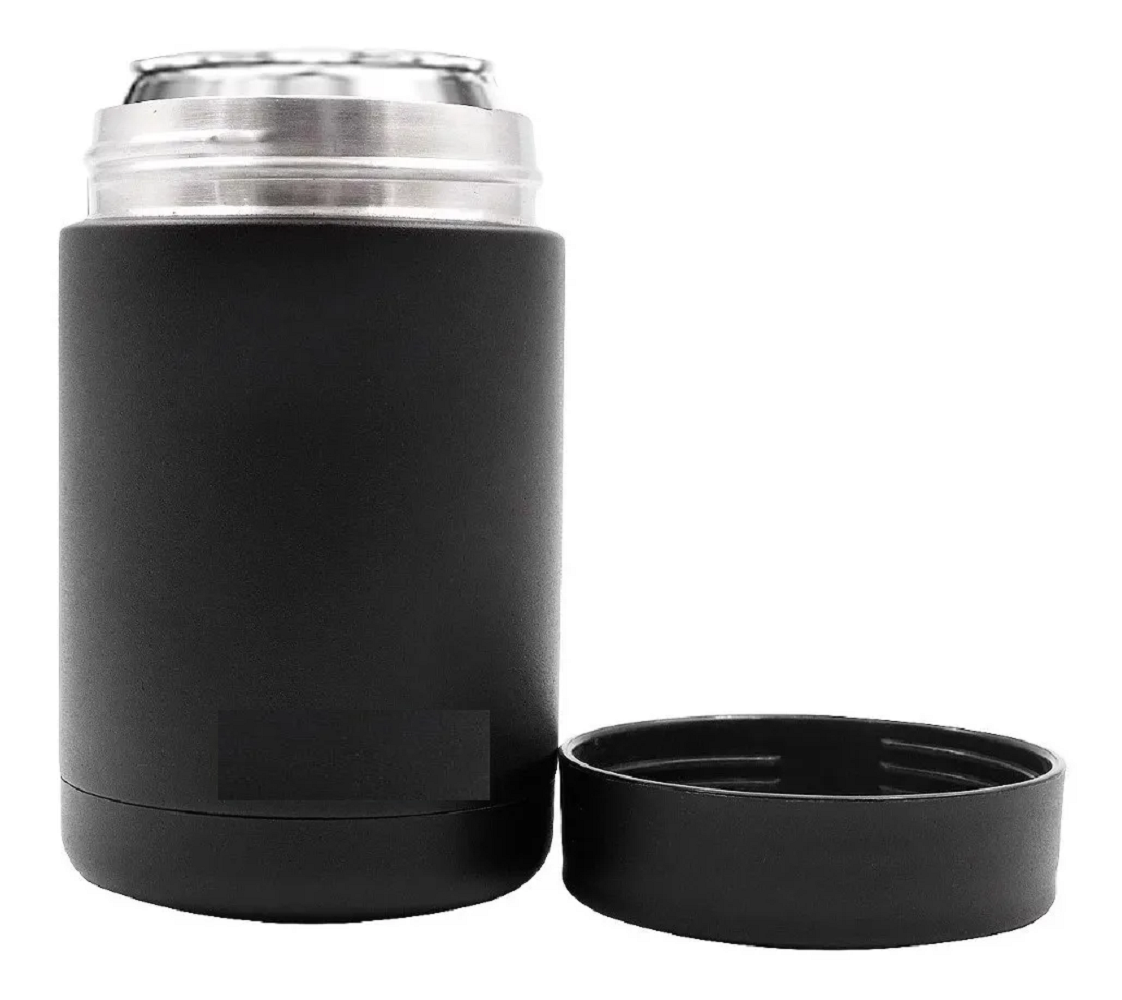 Enfriador de Cerveza para Botellas o Latas con Destapador Malubero color Negro