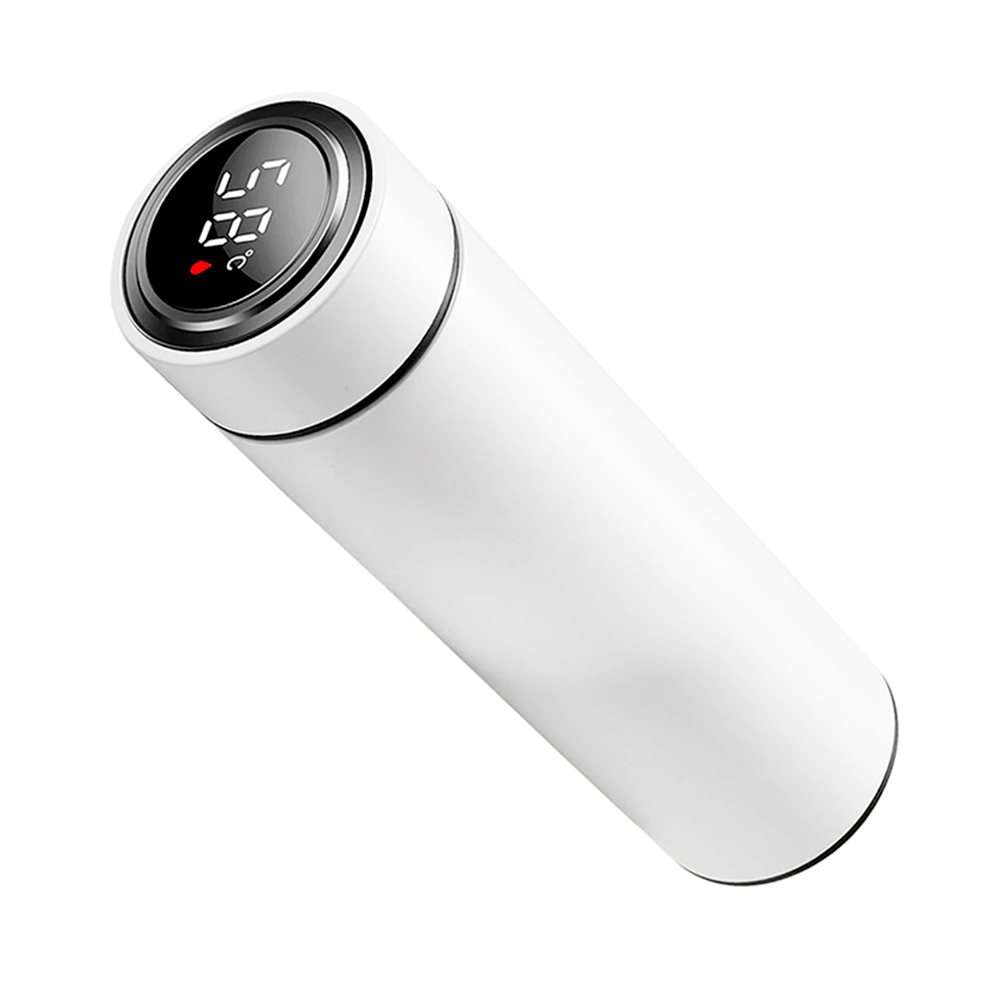Termo Inteligente Térmico Genérico color Blanco de Acero Inoxidable 500 ml