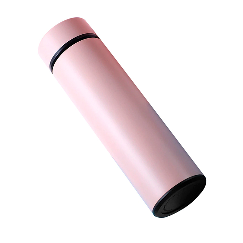 Termo Inteligente Térmico Genérico color Rosa para Café y Bebidas de Acero Inoxidable de 500 ml