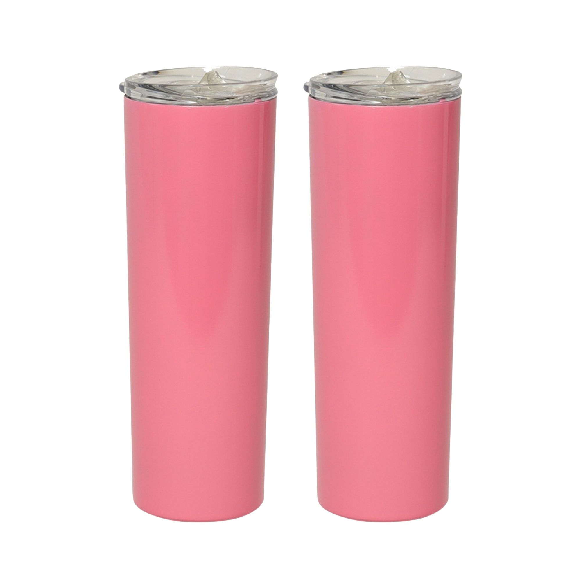 Foto 1 | Dos Piezas Termo Vaso para Bebidas de 20oz Acero Inoxidable De Doble Pared Iliosinnova color Rosa Cereza