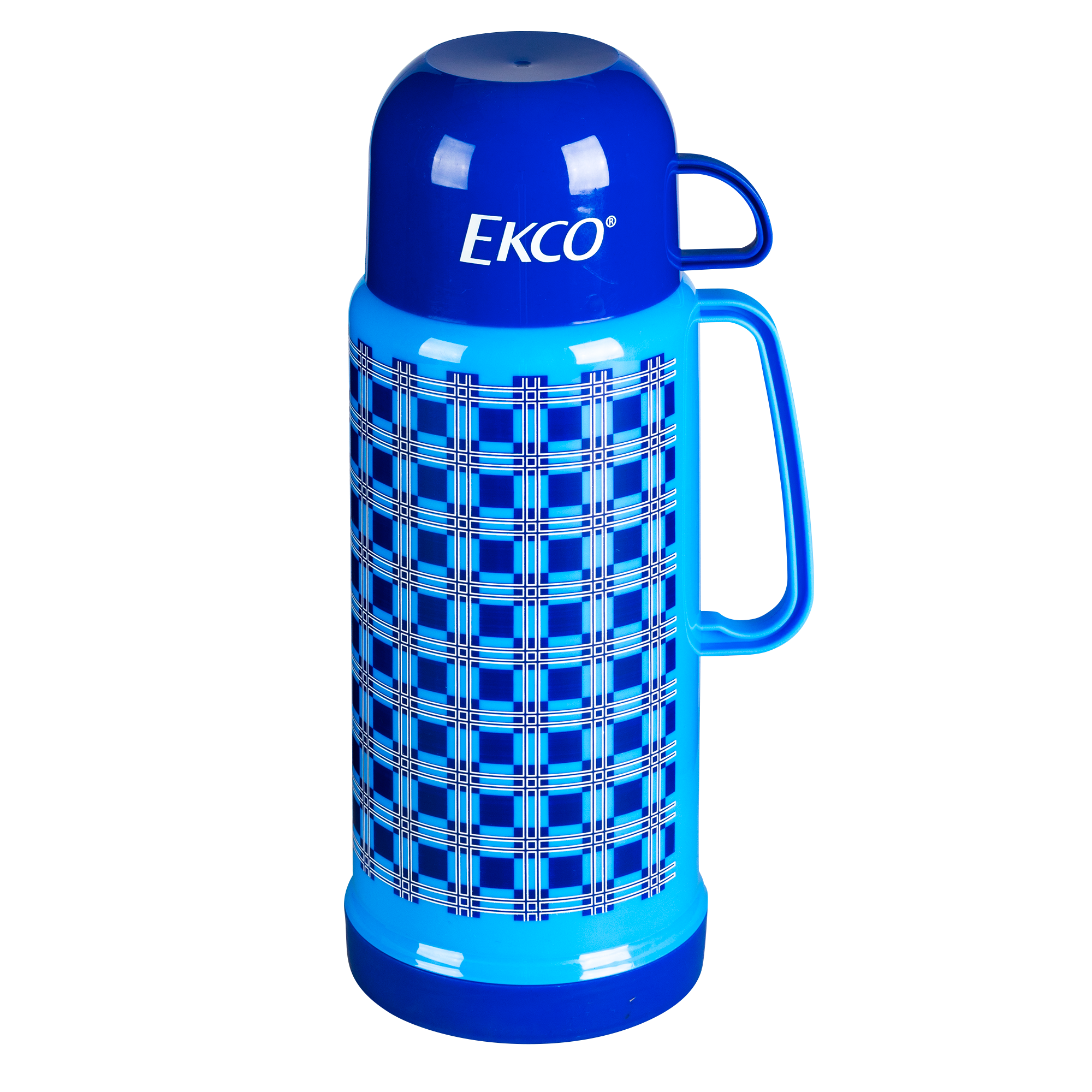 Foto 2 pulgar | Termo Escocés De 1 l Ekco Classic De Ampolla De Vidrio Color Azul Con Tapa-Taza Anti Derrame