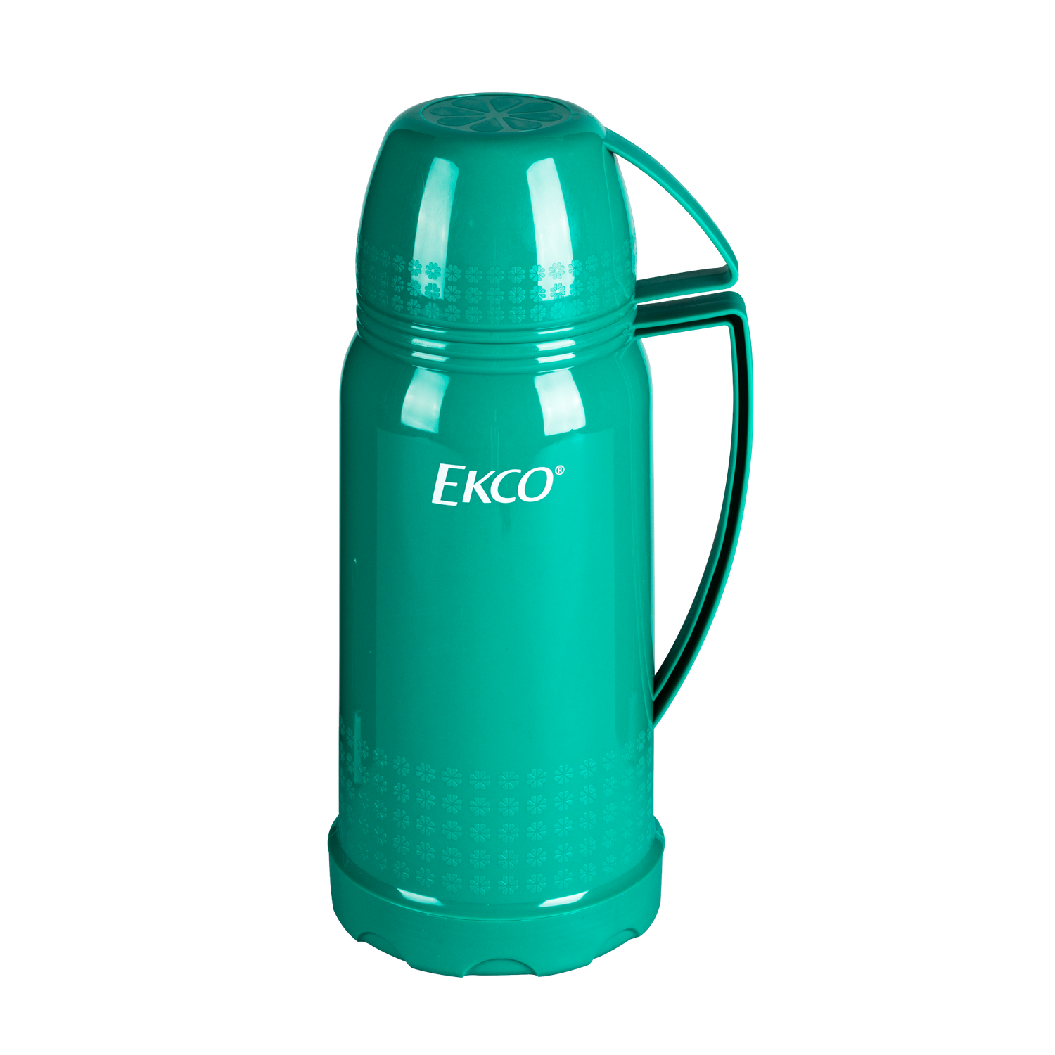 Termo de 1 Litro Ekco Classic de Ampolla de Vidrio color Verde Turquesa con Tapa Taza y Tapa