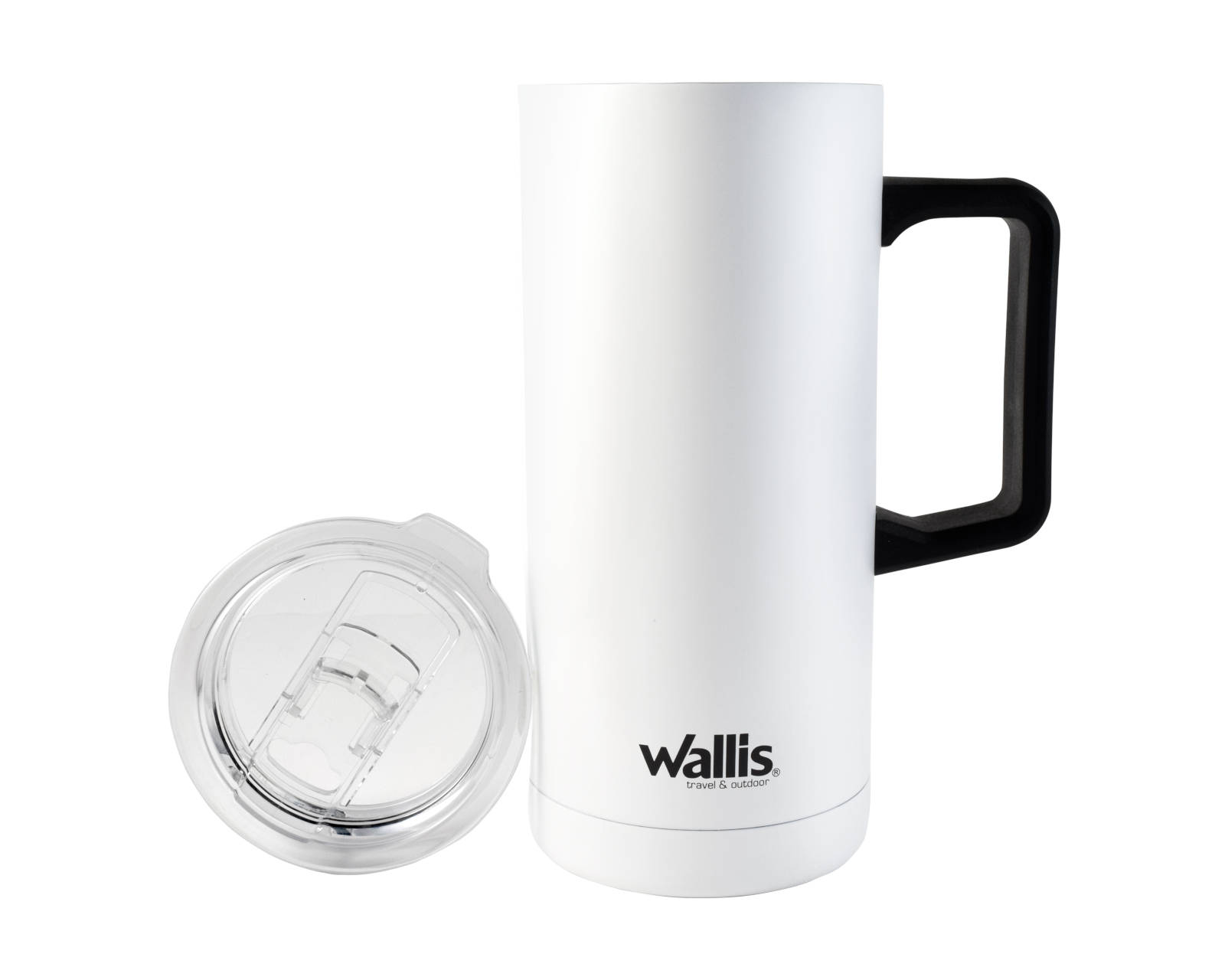 Foto 3 pulgar | Taza Wallis Térmica con Goma y Protector Deslizante Antiderrames 500 ml color Blanco