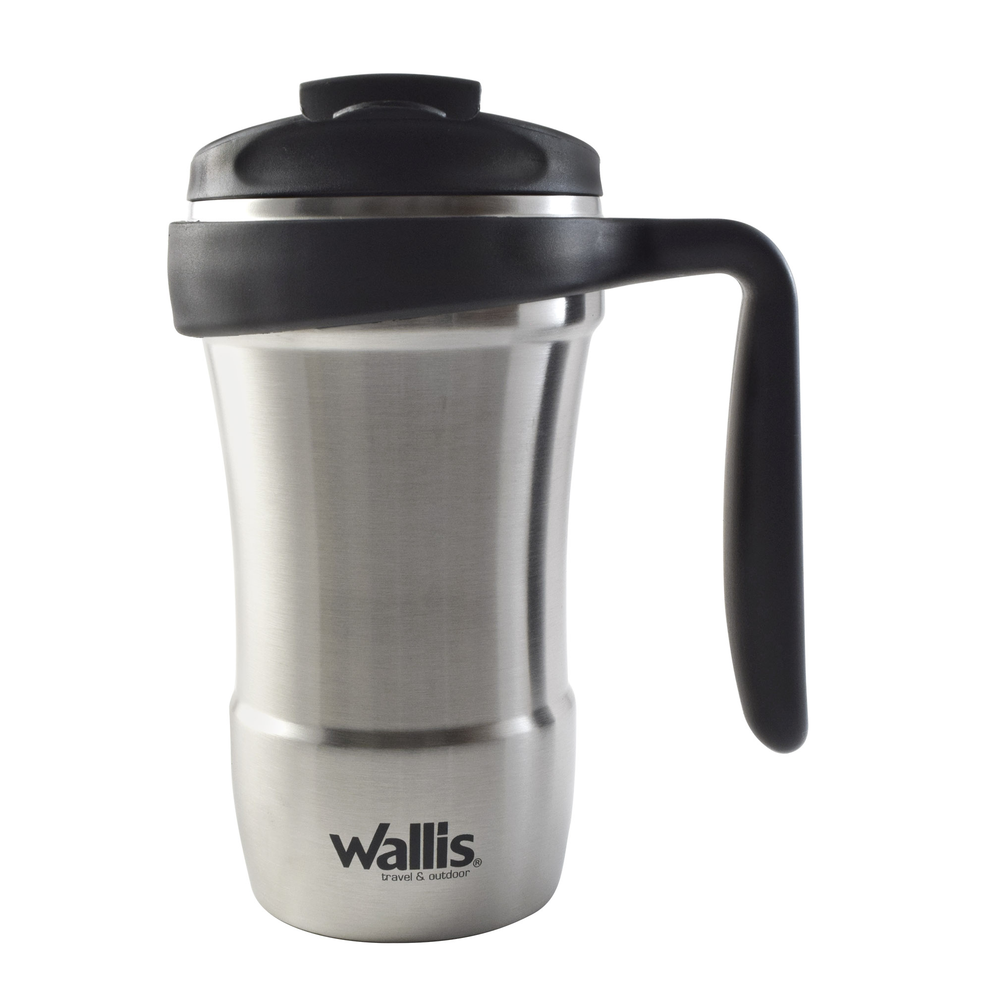 Foto 2 pulgar | Taza Wallis Térmica con Protector Antiderrames Tapa Rosca 350 ml color Plata