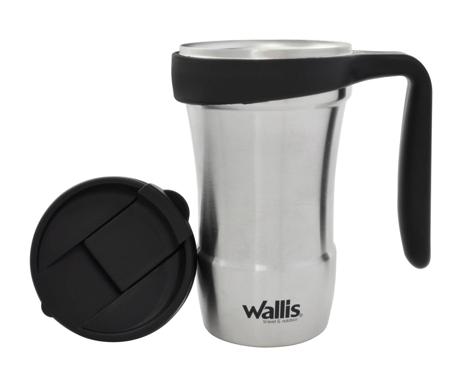 Foto 3 pulgar | Taza Wallis Térmica con Protector Antiderrames Tapa Rosca 350 ml color Plata