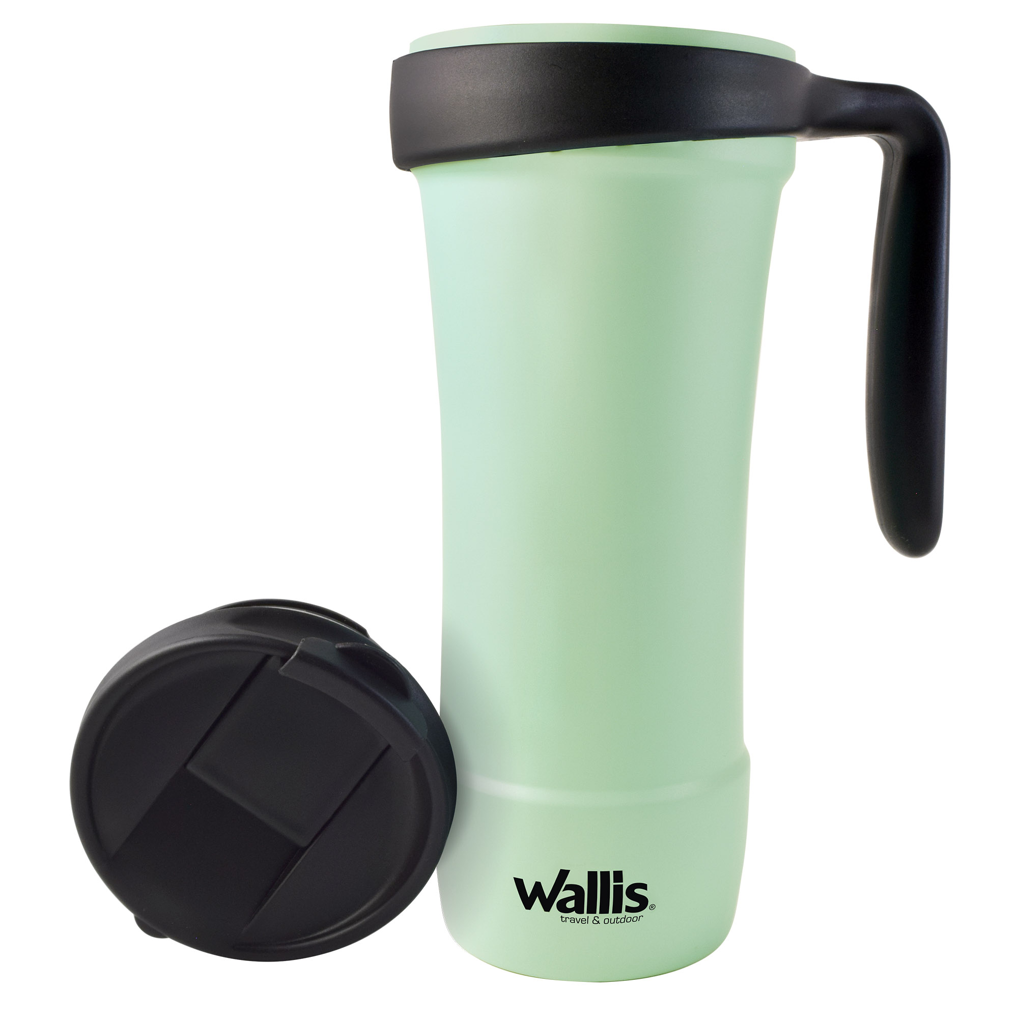 Foto 3 pulgar | Taza Wallis Térmica con Protector Antiderrames Tapa Rosca 470 ml color Verde