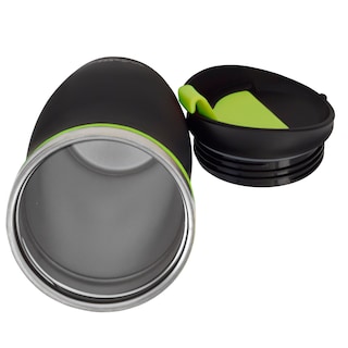 Foto 3 | Vaso Wallis Térmico con Protector Antiderrames y Tapa Rosca 450 ml color Negro y Verde