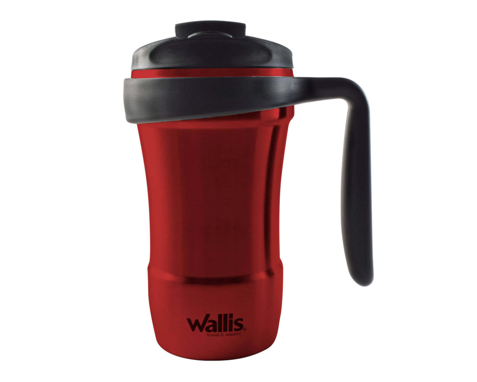 Foto 2 pulgar | Taza Térmica con Protector Antiderrames Tapa Rosca 350 ml color Rojo Metálico