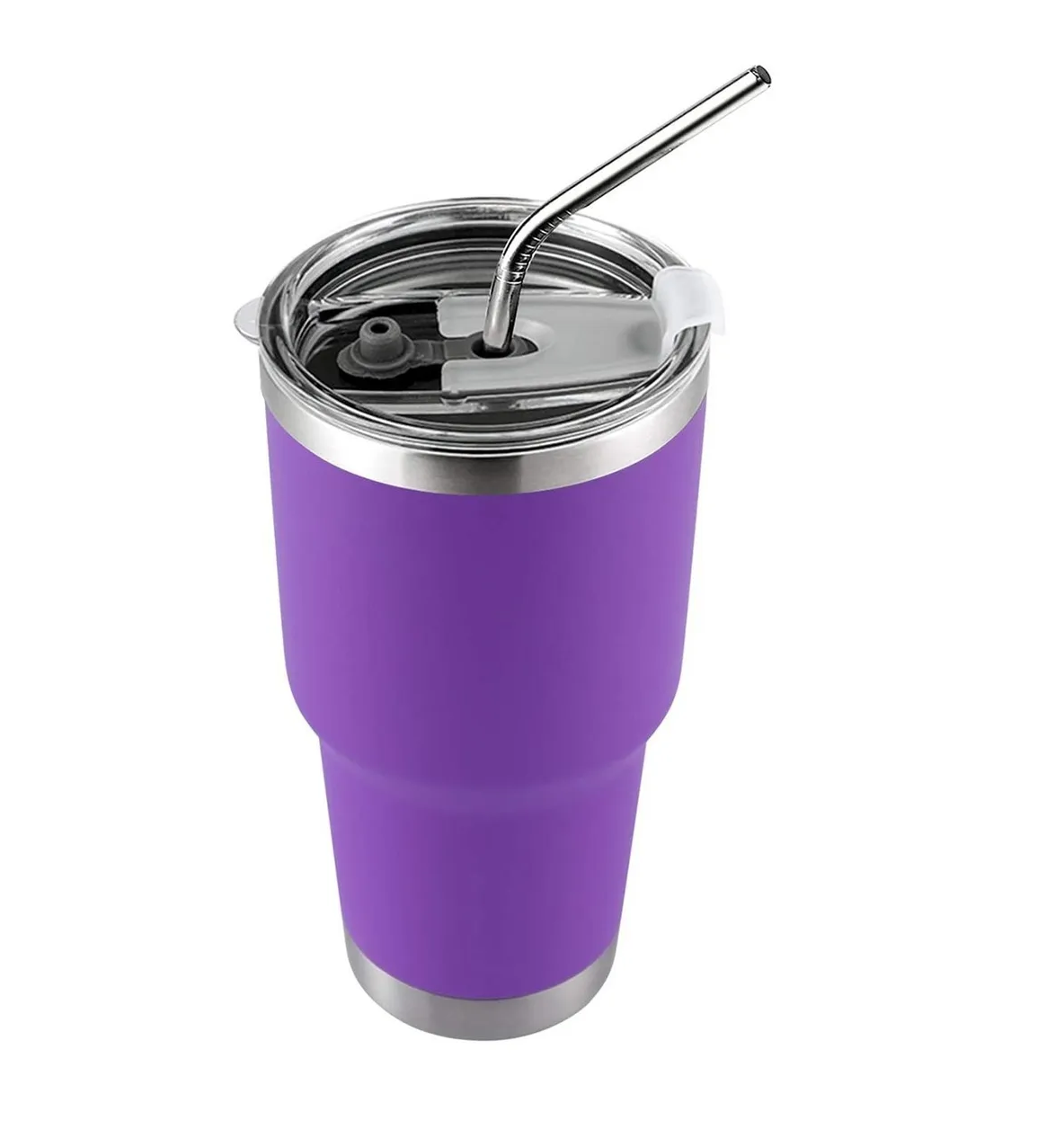 Taza Térmica de Acero Inoxidable Eo Safe Imports Esi-061 color Purpura