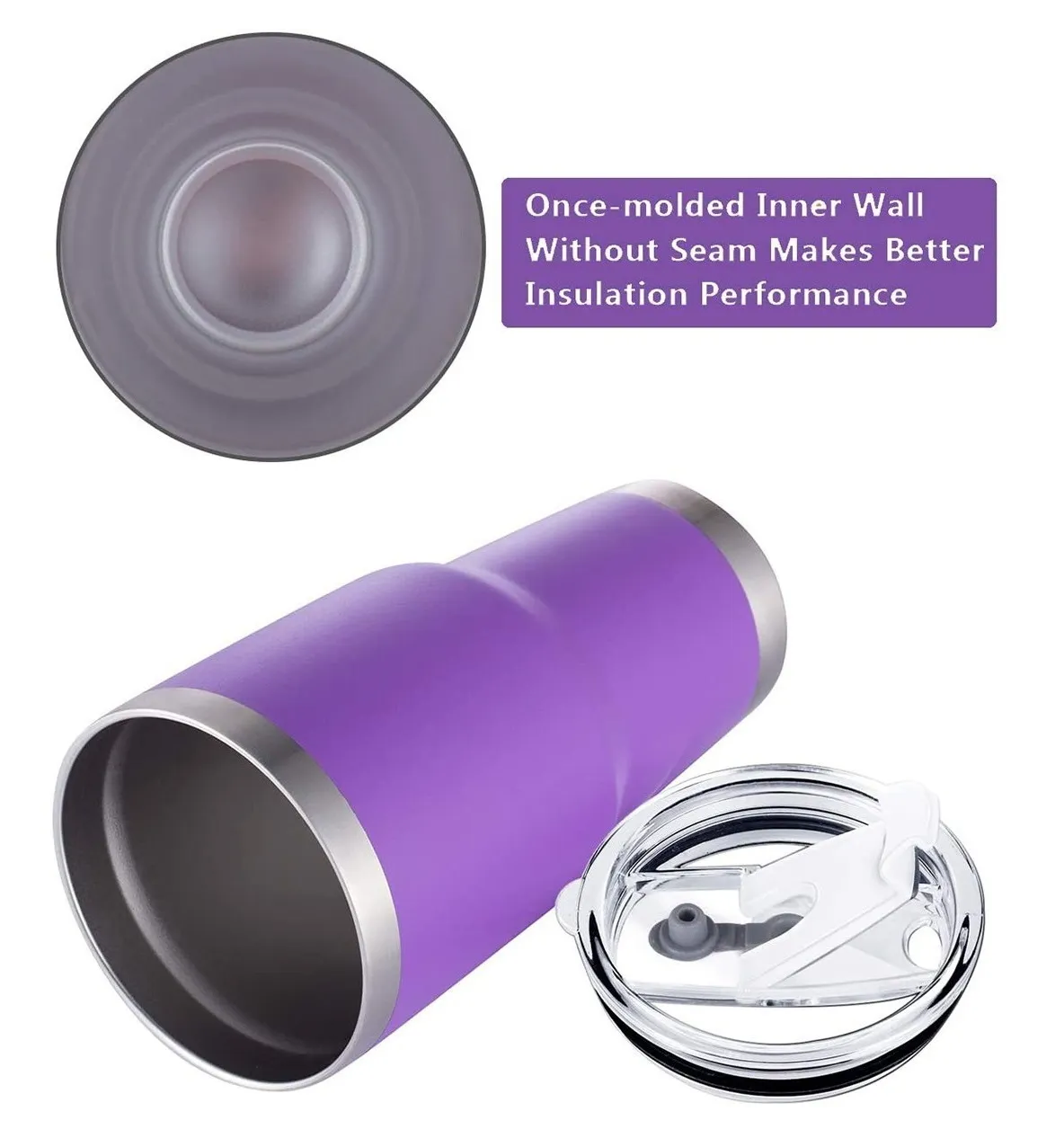 Foto 4 pulgar | Taza Térmica de Acero Inoxidable Eo Safe Imports Esi-061 color Purpura