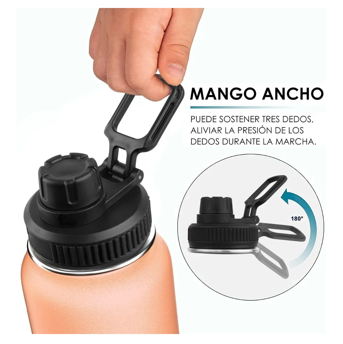 Foto 4 pulgar | Botella para Agua de Acero Inoxidable de 1.2 L Eo Safe Imports Esi-3266 color Naranja