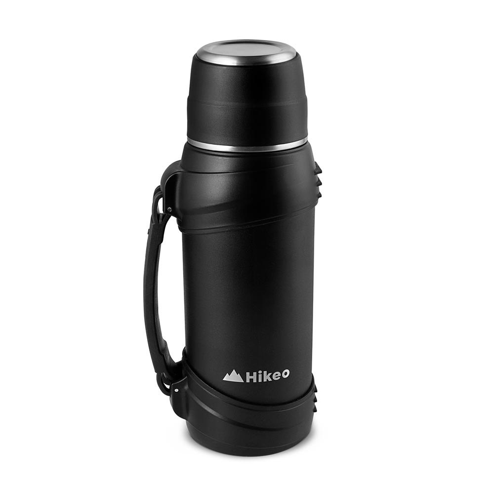 Termo Hikeo 83240-BL color Negro de Acero Inoxidable XL 2 L Doble Pared de Aislamiento