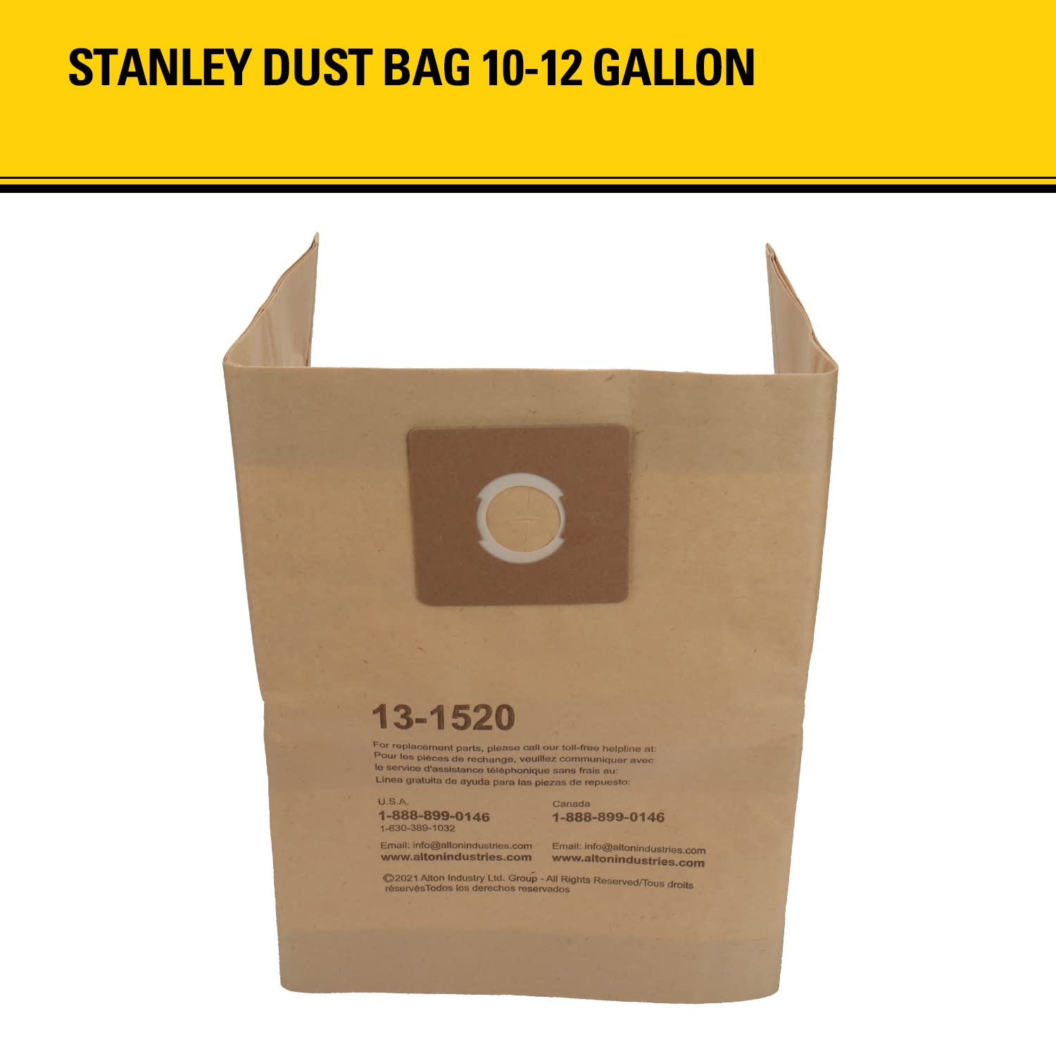 Foto 4 pulgar | Bolsa De Filtro Desechable Para Aspiradora Húmeda Y Seca De 10 Galones Stanley - Venta Internacional.