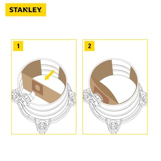Foto 5 | Bolsa De Filtro Desechable Para Aspiradora Húmeda Y Seca De 10 Galones Stanley - Venta Internacional.