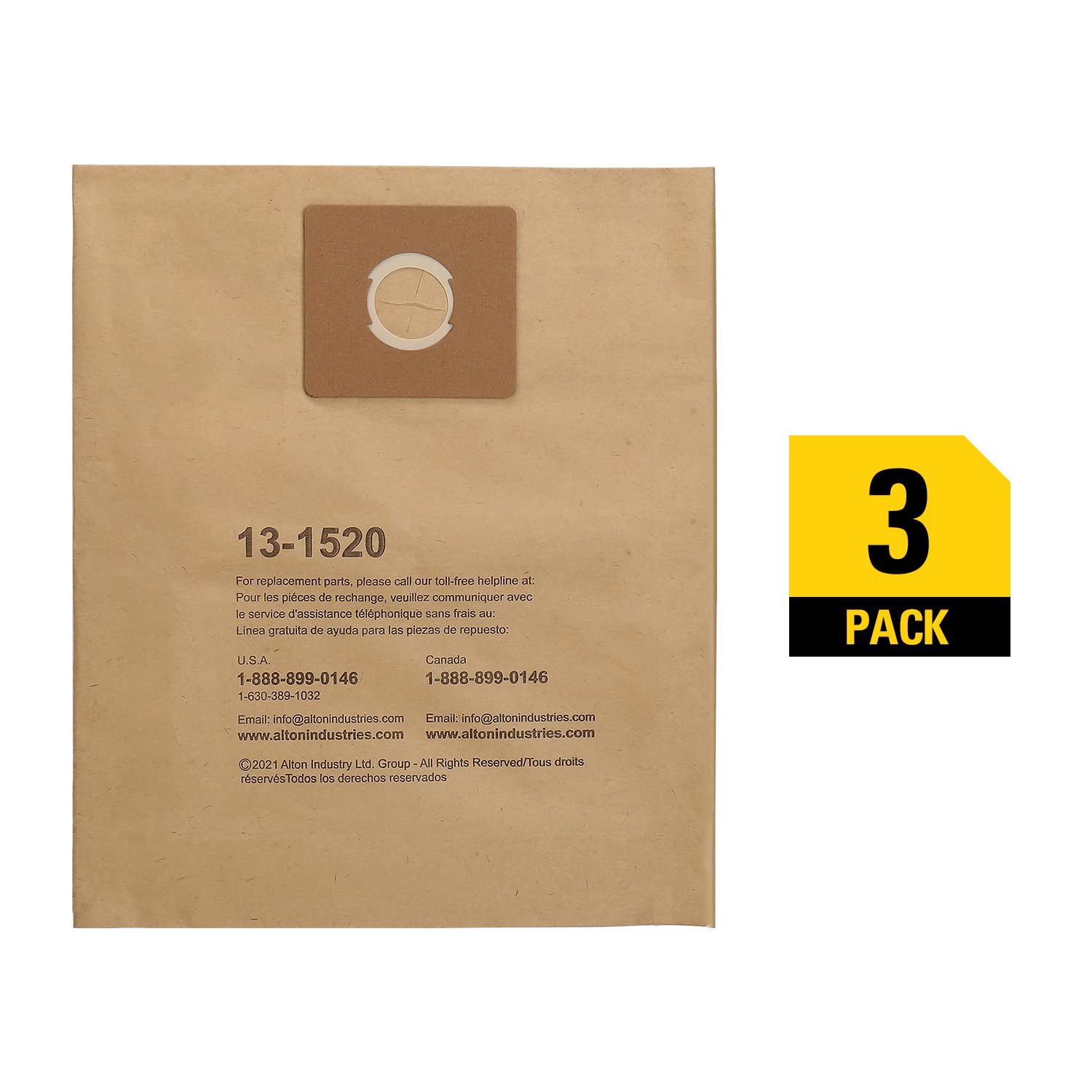 Foto 6 | Bolsa De Filtro Desechable Para Aspiradora Húmeda Y Seca De 10 Galones Stanley - Venta Internacional.
