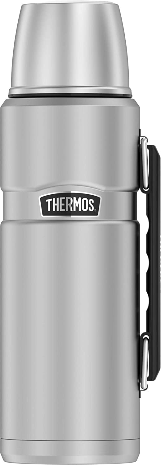 Venta International - Botella De Bebidas Aisladas De Aspirador De Acero Inoxidable Thermos, 40 Onzas, Acero In