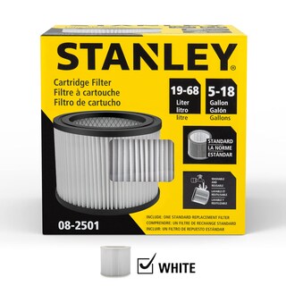 Foto 6 | Filtro De Cartucho Stanley 08-2501 Para Aspiradora Húmeda Y Seca De 18 A 68 Litros - Venta Internacional.