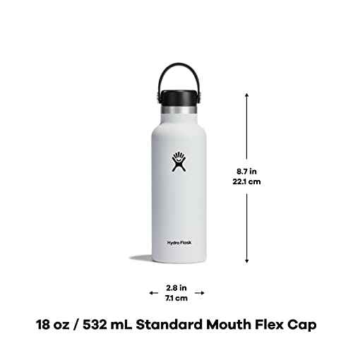 Foto 5 pulgar | Venta Internacional - Botella De Agua Hydro Flask Standard Mouth 621 Ml, Color Blanco