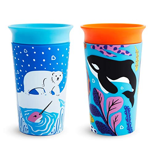 Foto 2 pulgar | Venta Internacional - Munchkin Miracle 360 ​​wildlove Sippy Cup, 9 Onzas, 2 Paquete, Oso Polar/orca