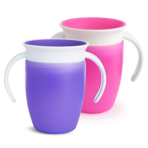 Foto 2 pulgar | Venta Internacional - Munchkin Miracle 360 ​​trainer Cup, Rosa/púrpura, 7 Oz, 2 Recuentos