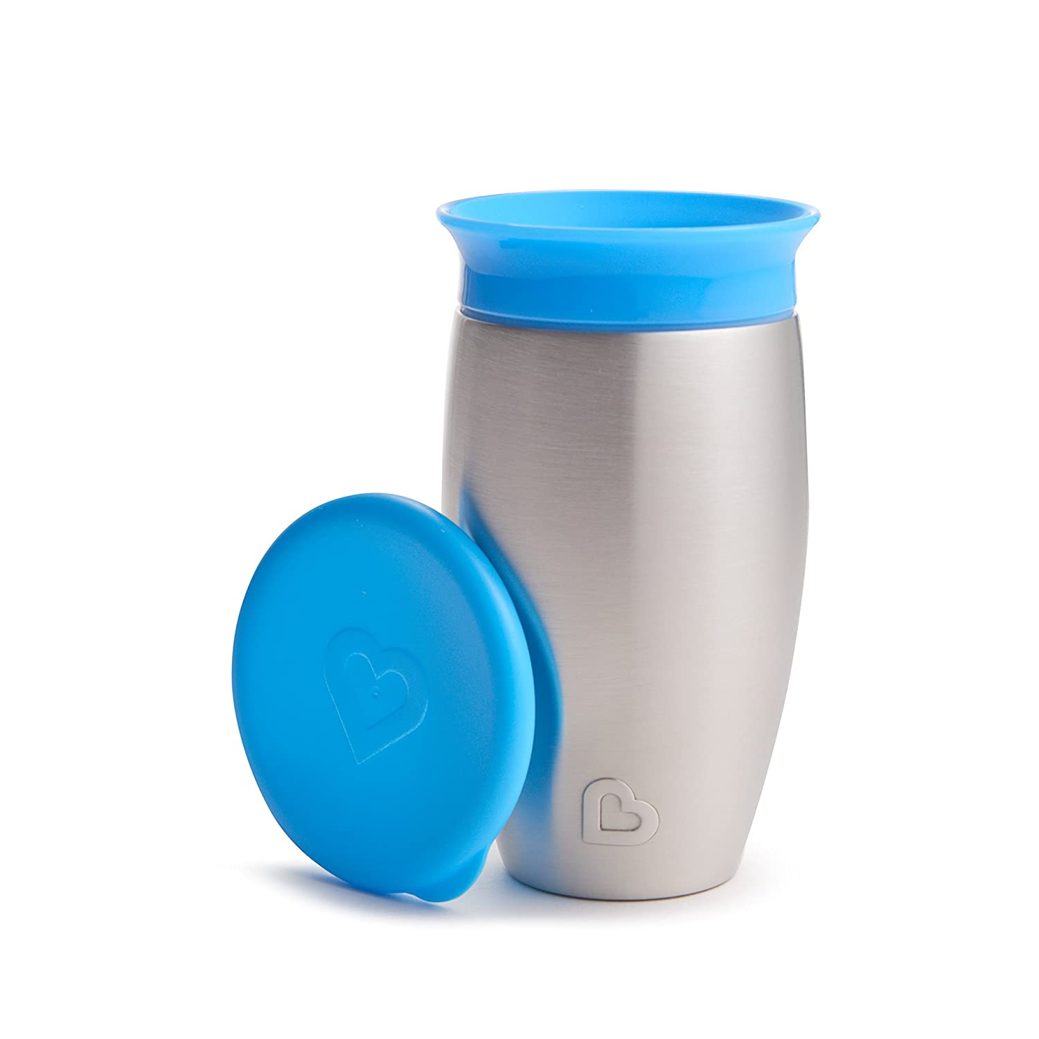 Foto 2 pulgar | Venta International - Munchkin Miracle De Acero Inoxidable 360 ​​sippy Cup, Azul, 10 Onzas