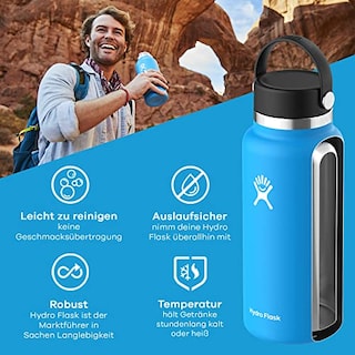 Foto 2 | Venta Internacional - Botella De Agua Hydro Flask, Boca Ancha, 946 Ml, Con Tapa Flexible