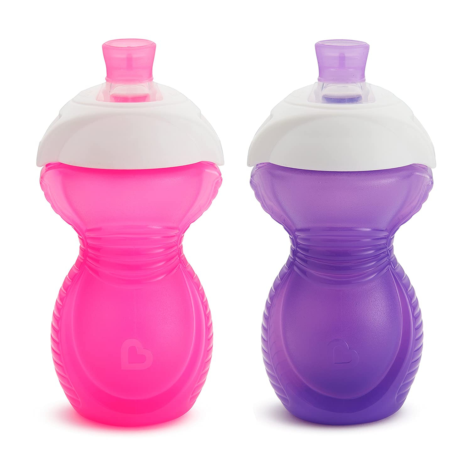 Venta Internacional - Munchkin Haga Clic En Lock Bite -sippy Cup, Rosa/púrpura, 9 Onzas, 2 Recuentos