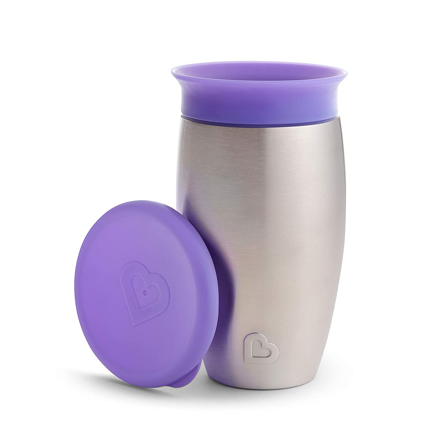 Foto 2 pulgar | Venta International - Munchkin Miracle Acero Inoxidable 360 ​​sippy Cup, Purple, 10 Onzas