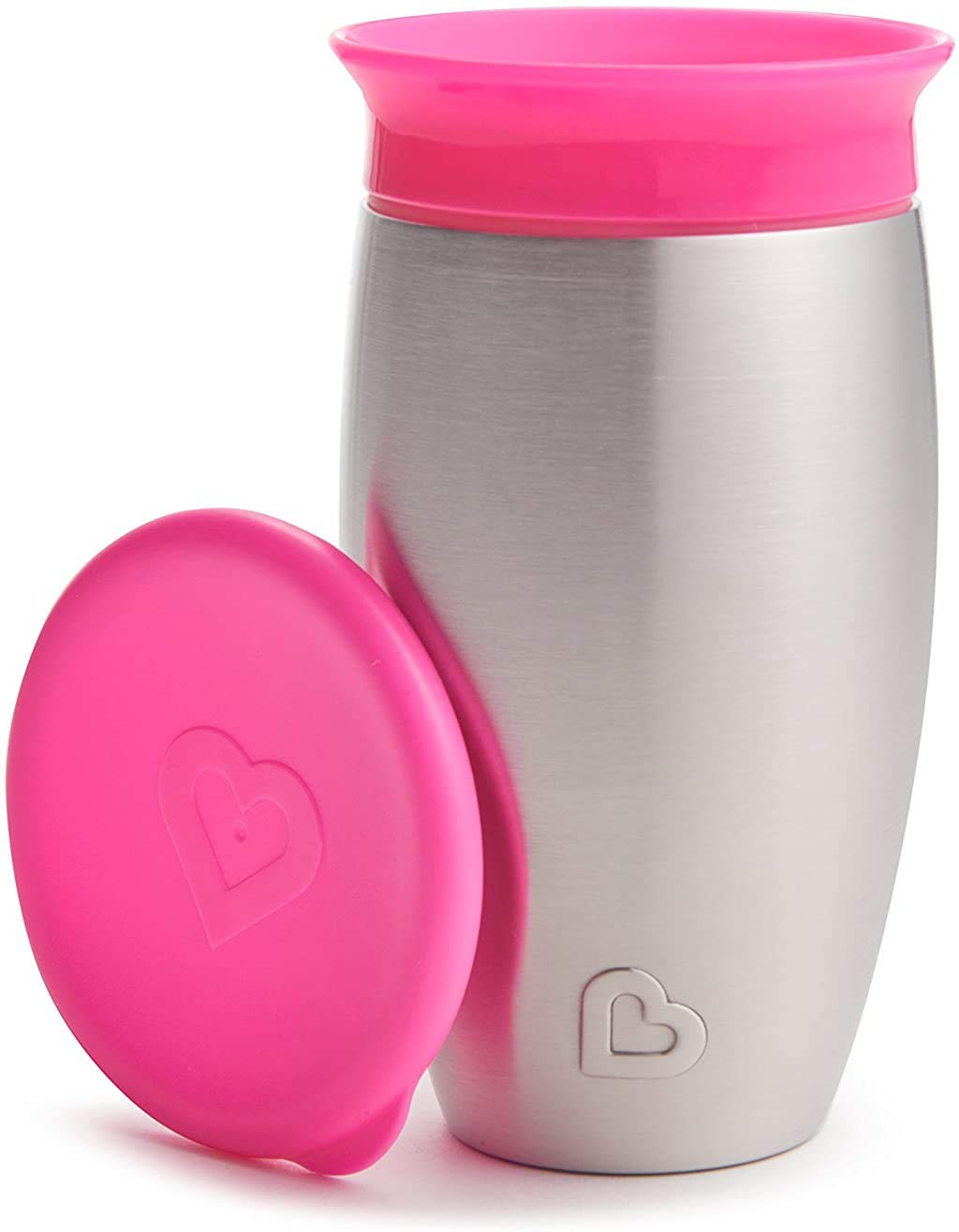 Foto 2 pulgar | Venta International - Munchkin Miracle Sculpe Steel 360 Sippy Cup, Rosa, 10 Onzas