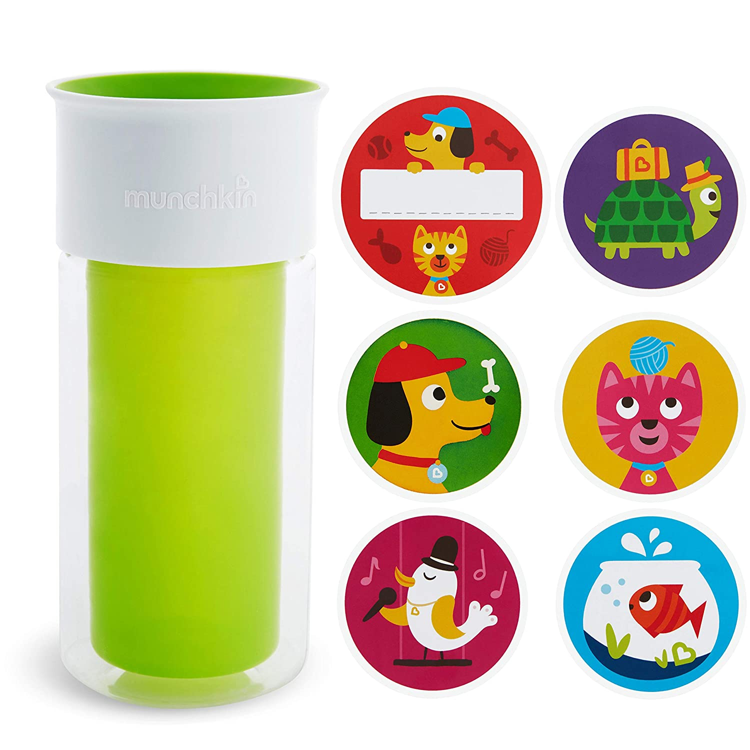 Foto 2 pulgar | Venta Internacional - Munchkin Miracle 360 ​​sippy Sippy Cup, Incluye Pegatinas Para Personalizar La Copa, 9 Onzas,