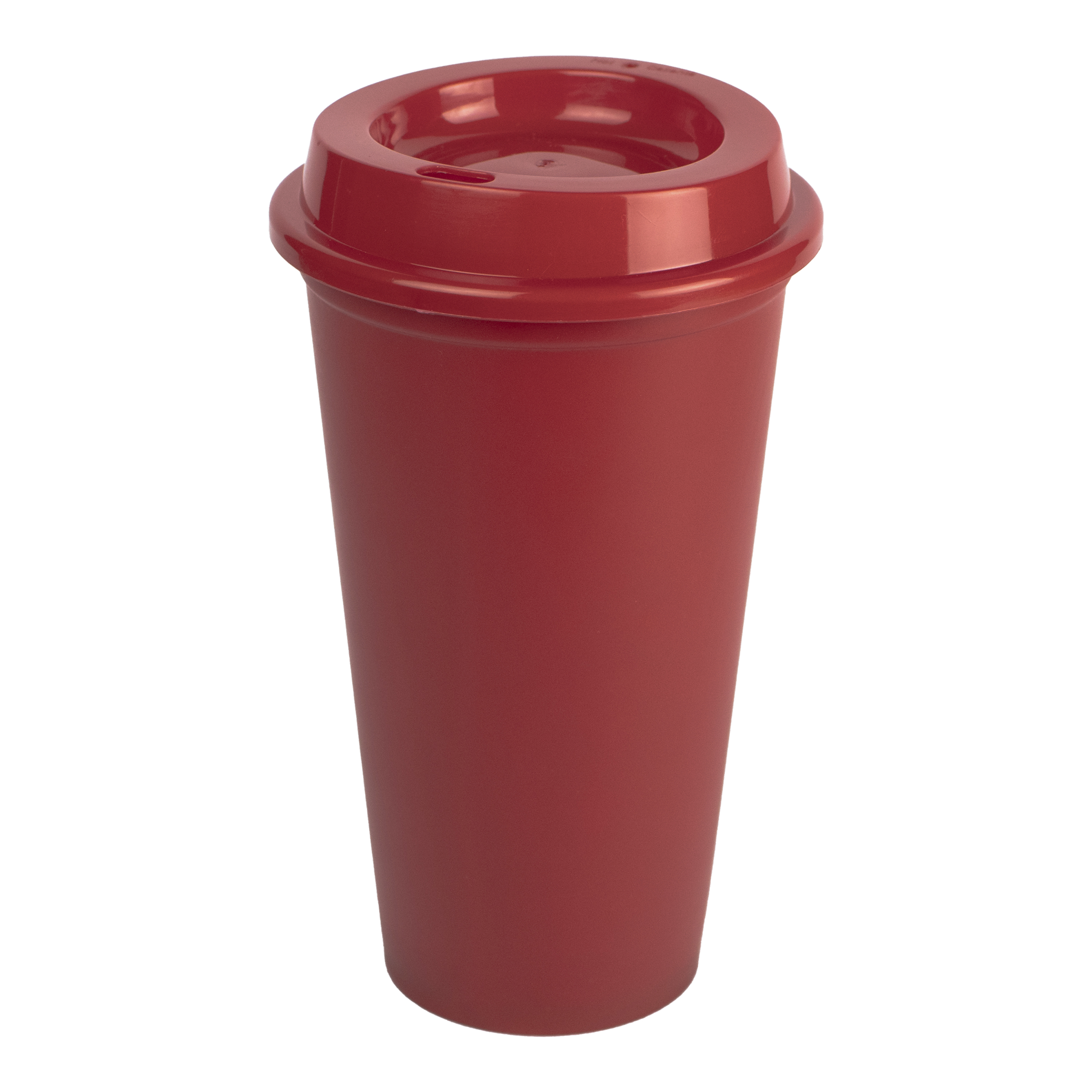 Foto 2 pulgar | Vaso Para Café Con Tapa | Atmos Homeware | Vaso Cafetero De Plástico De 16 Oz. | Paquete De 10 Vasos Color Rojo