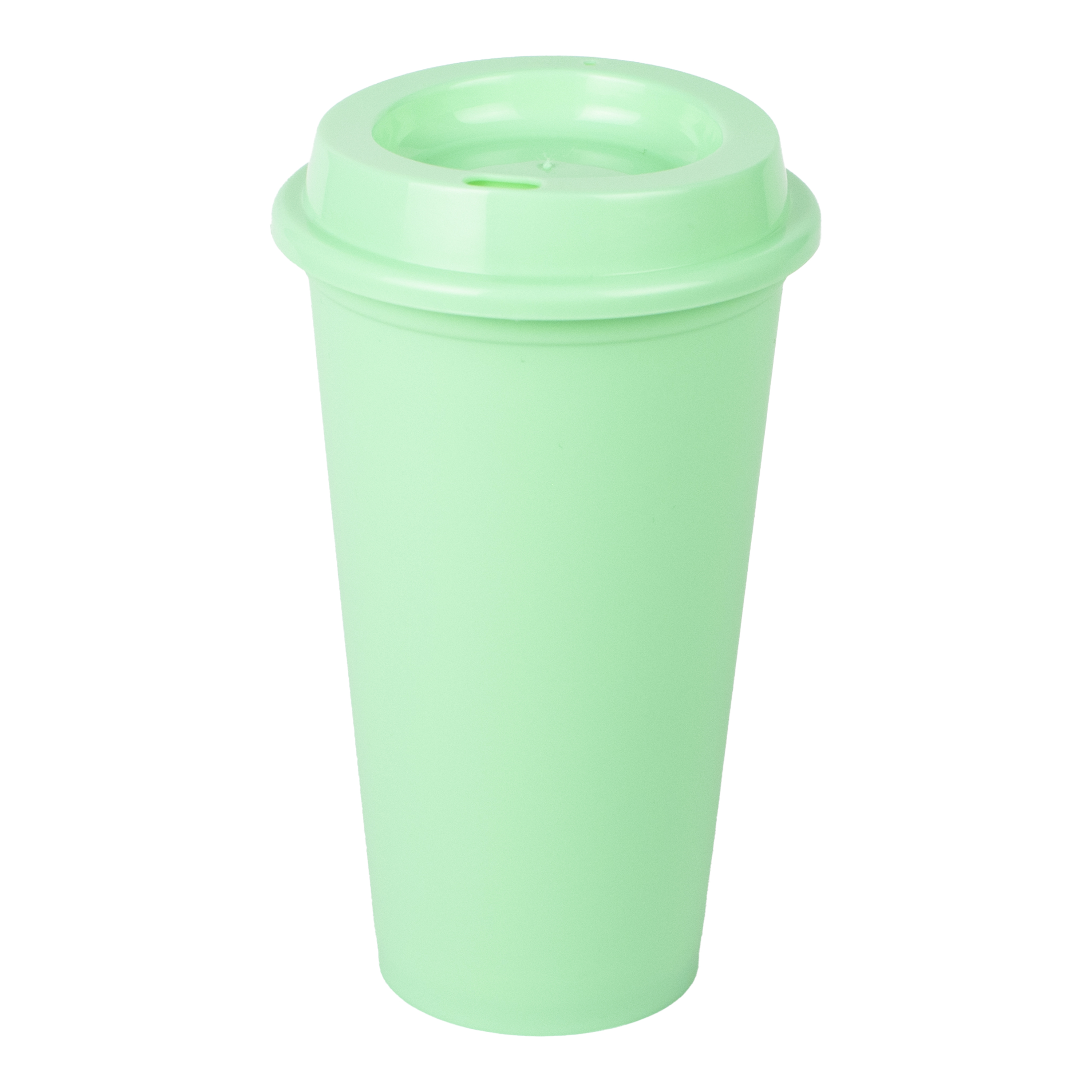 Foto 2 pulgar | Vaso Atmos Homeware con Tapa Plástico 16 Oz 50 Piezas color Menta