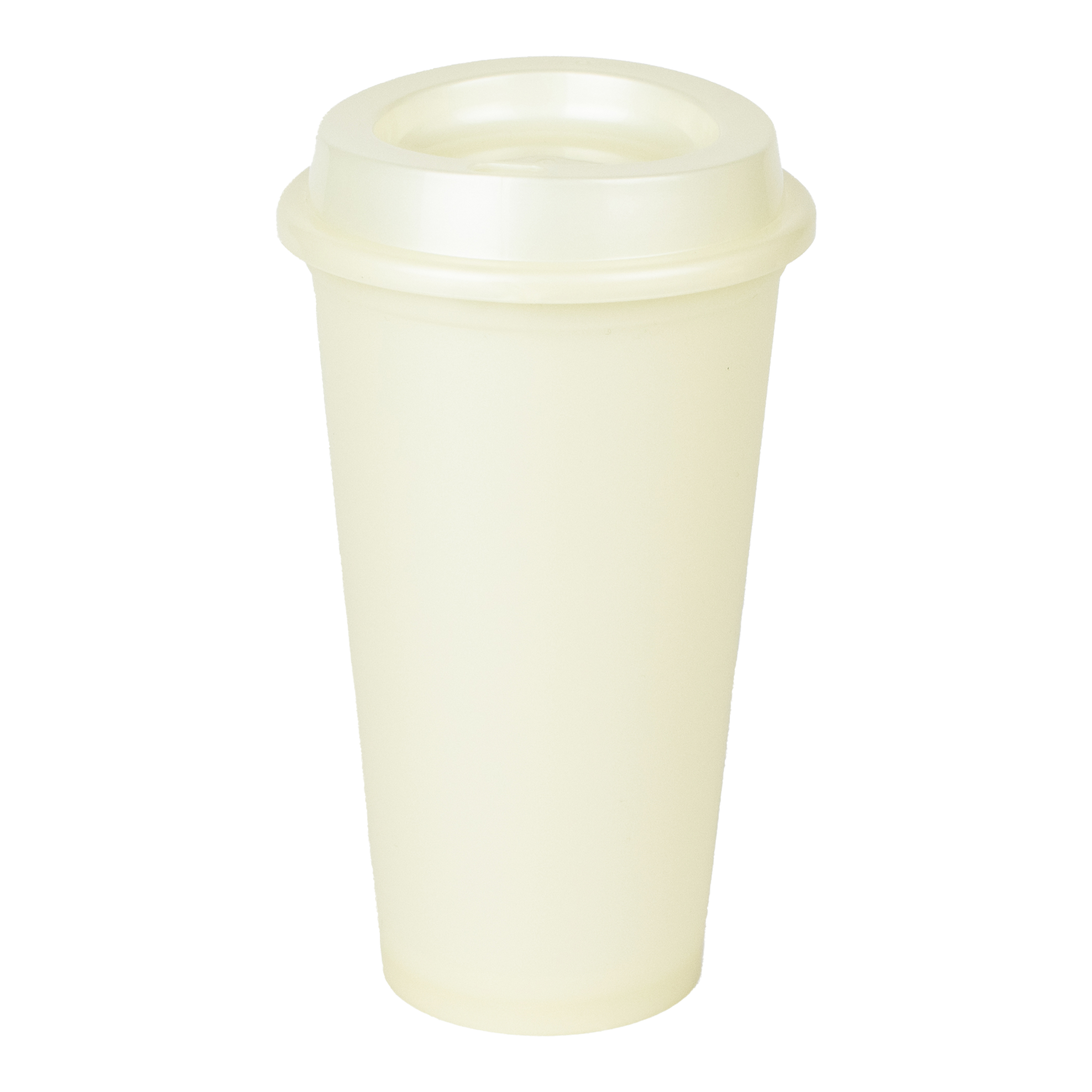 Foto 1 | Vaso Para Café Con Tapa | Atmos Homeware | Vaso Cafetero De Plástico De 16 Oz. | Paquete De 50 Vasos Color Perla