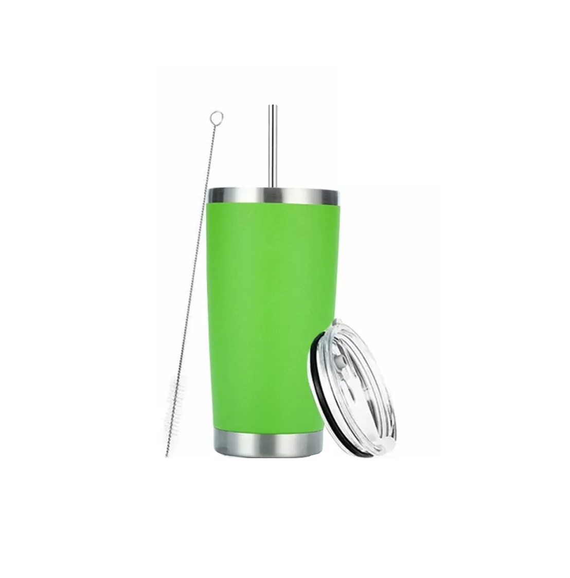 Vaso Térmico Portátil de Acero Inoxidable 20oz Eo Safe Imports Esi-6833 color Verde