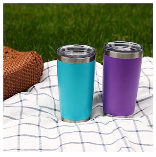 Foto 3 | Vaso Térmico Portátil de Acero Inoxidable 20oz Eo Safe Imports Esi-6827 color Púrpura