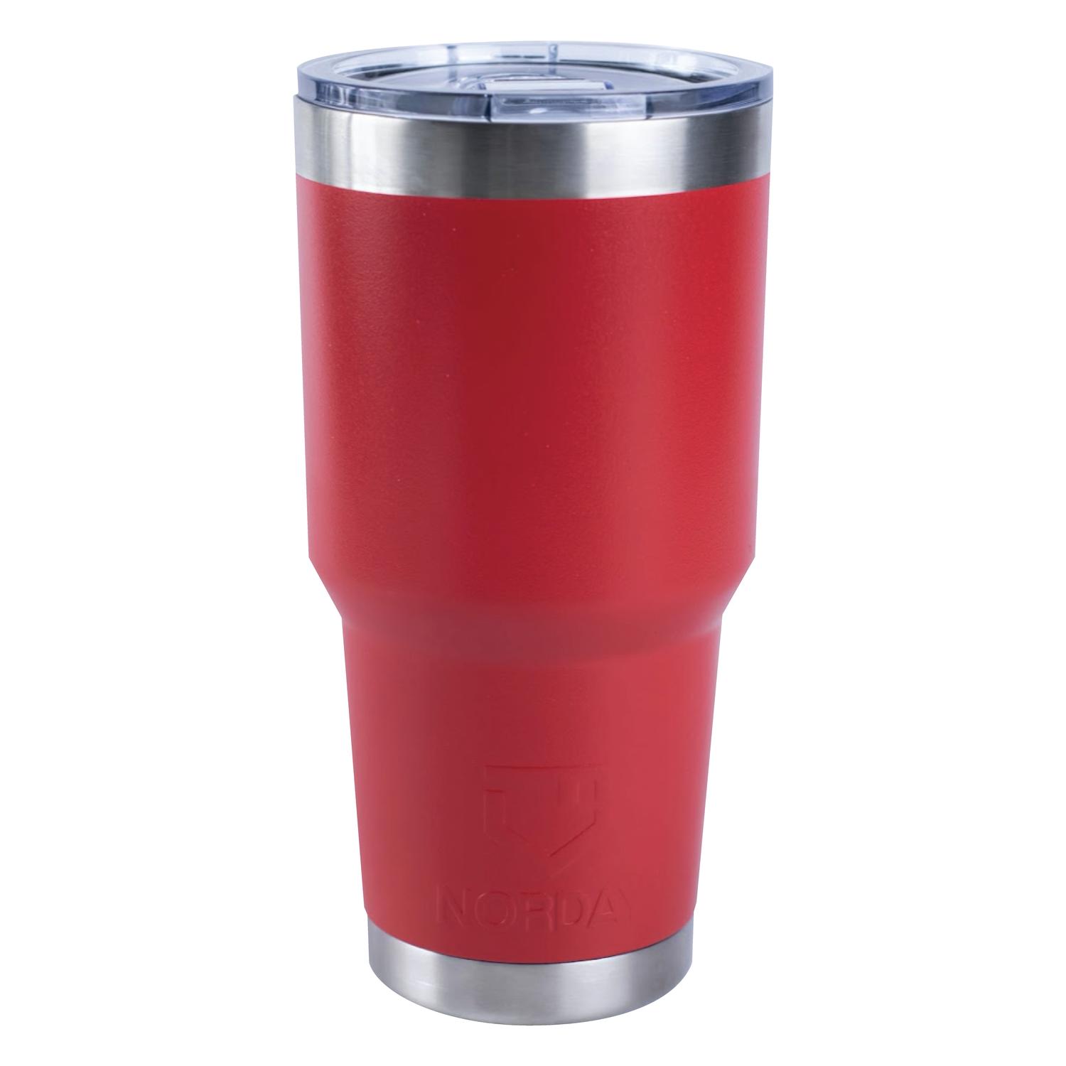 Foto 2 pulgar | Vaso de Acero Inoxidable NORDAY 30TBLACK color Rojo Termo Tumbler 30 OZ Mantiene Temp 8 a 24 HRS Super Resistente