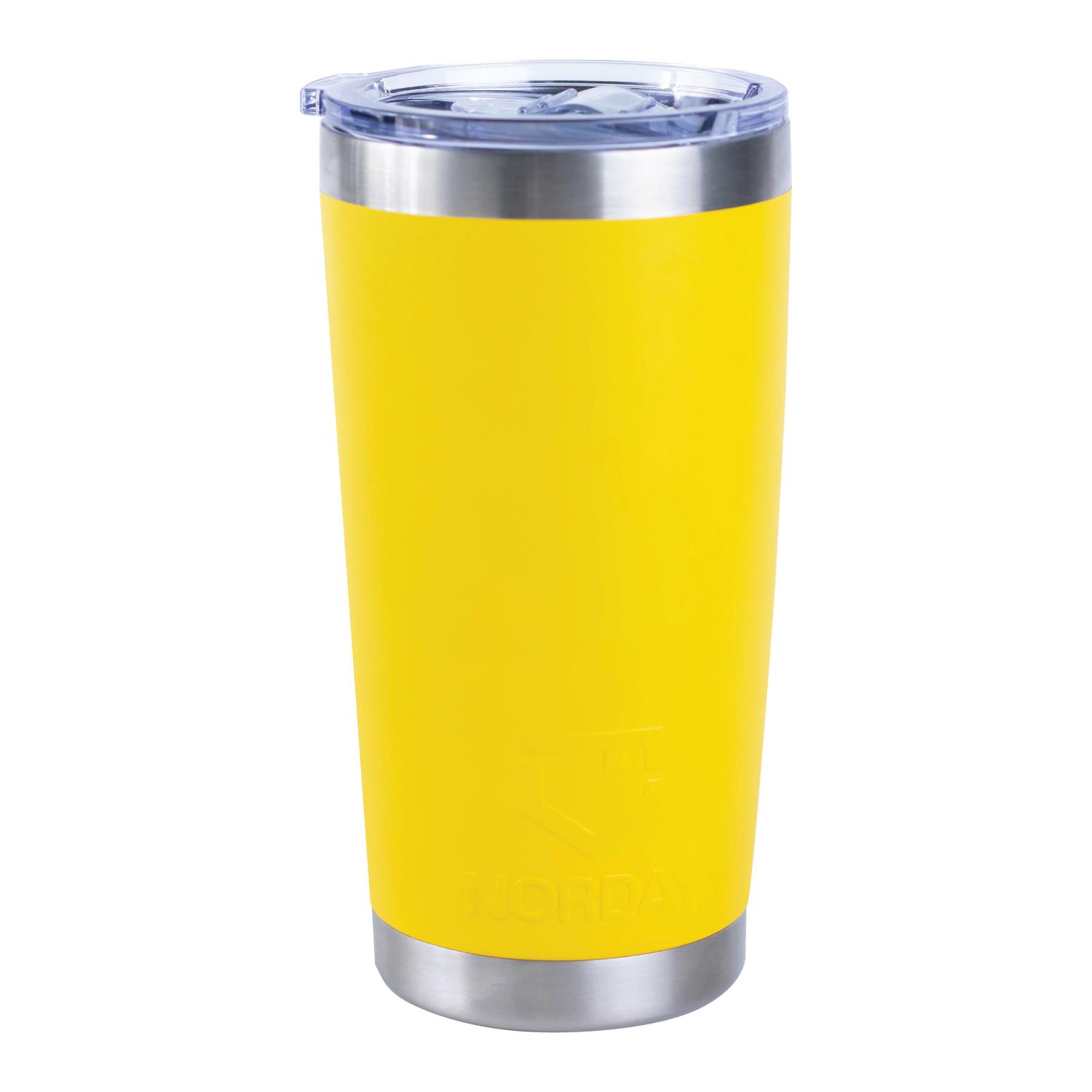 Foto 2 pulgar | Vaso de Acero Inoxidable NORDAY 20TBLACK color Amarillo Termo Tumbler Vaso Termico 20 OZ Mantiene Temp Hasta 24 HRS