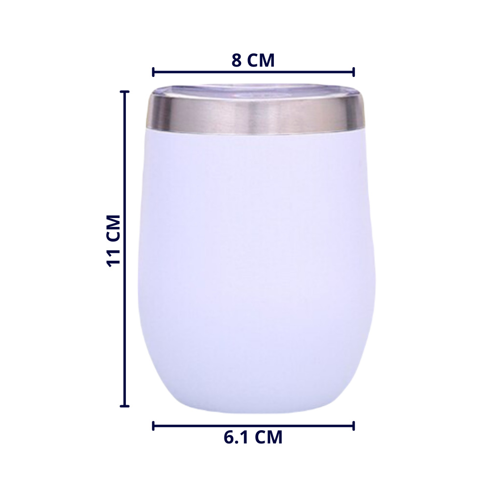 Foto 5 | Termo Origami Home Copa De Vino Blanco 355 Ml Doble Capa