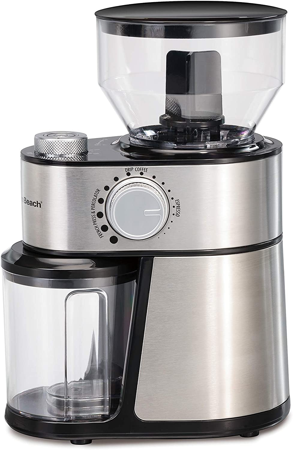 Venta Internacional - ''molinillo Café Eléctrico Hamilton Beach, Tolva 453ml, 18 Ajustes 2-14 Tazas, Acero Inox