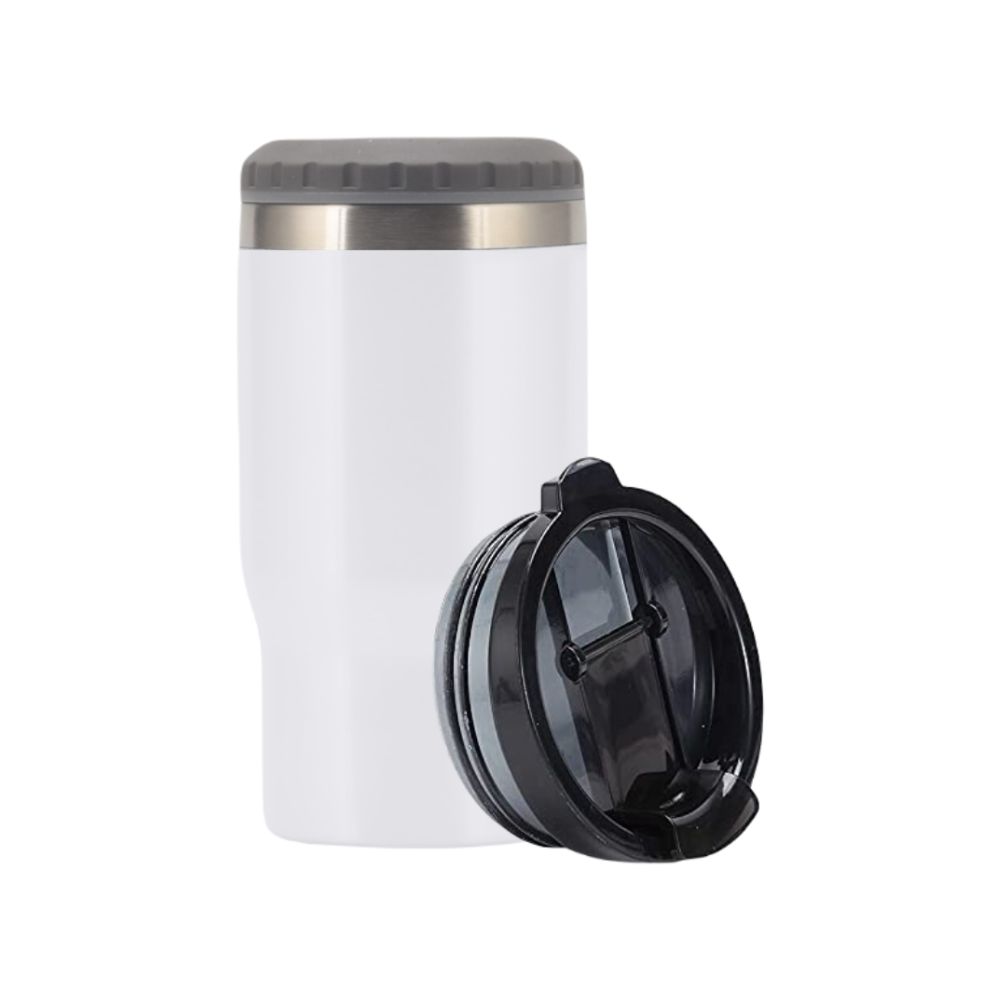 Foto 2 pulgar | Termo Origami Home Porta Botellas 2 En 1 Blanco 14 Oz. Doble Capa