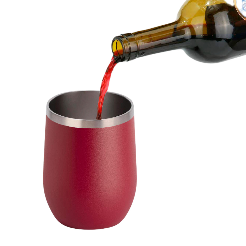 Foto 4 pulgar | Termo Origami Home Copa De Vino 2 En 1 Rojo 355 Ml Doble Capa