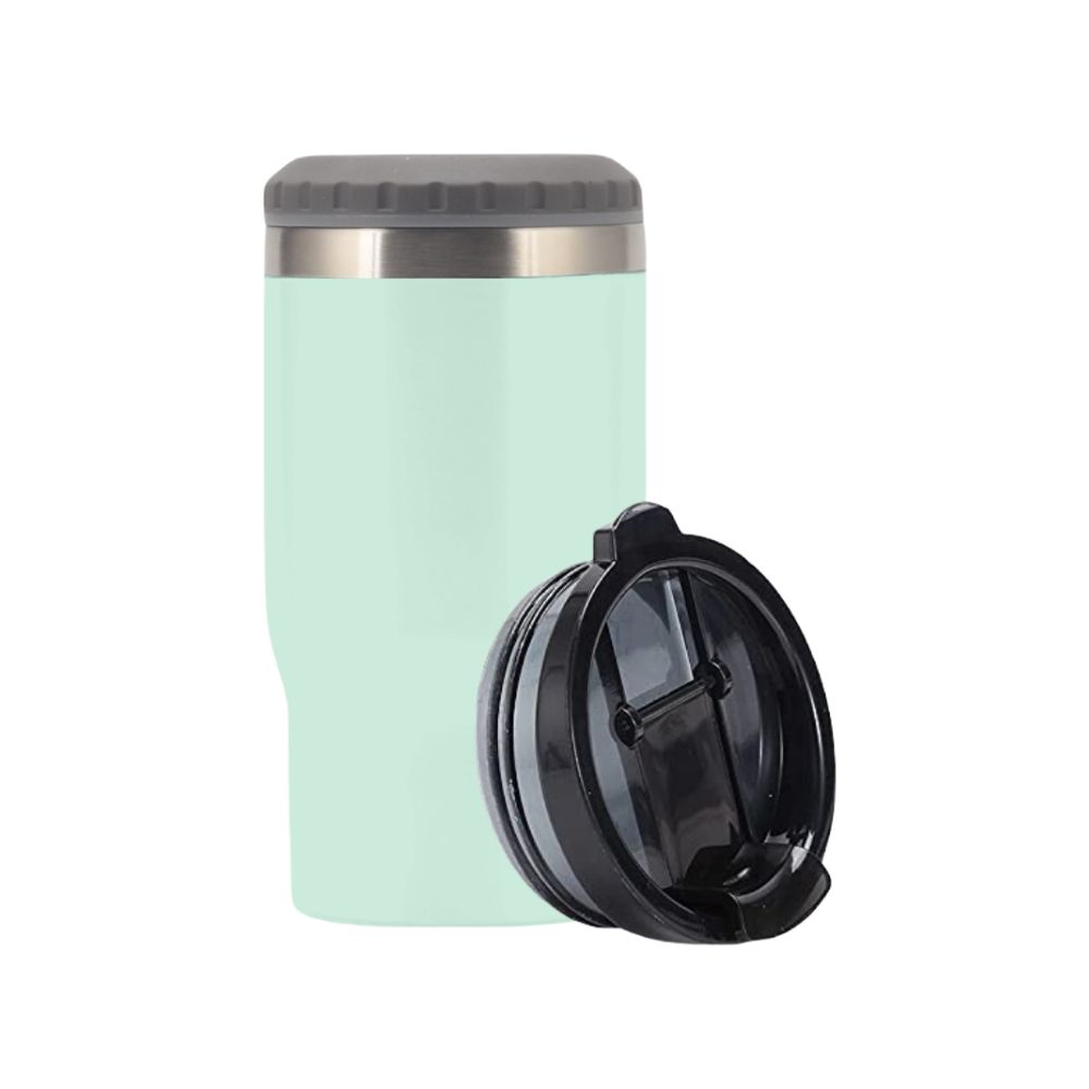 Termo Origami Home Porta Botellas 2 En 1 Verde Menta 14 Oz. Doble Capa