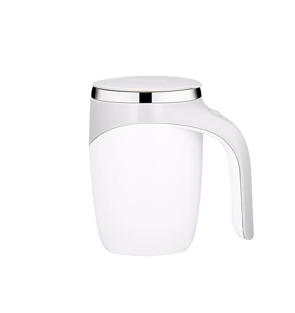 Taza BELUG color Blanco de Mezcla Automática para Café de Acero Inoxidable 304