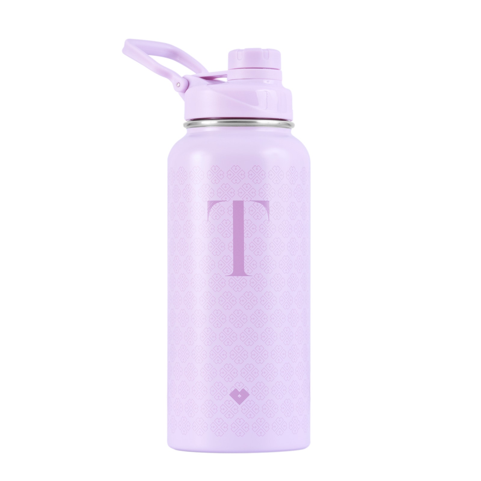 Termo de Acero Inoxidable Iniciales LuckyLy TEB01-T color Púrpura Botella de Agua 1 L Letra T $489
