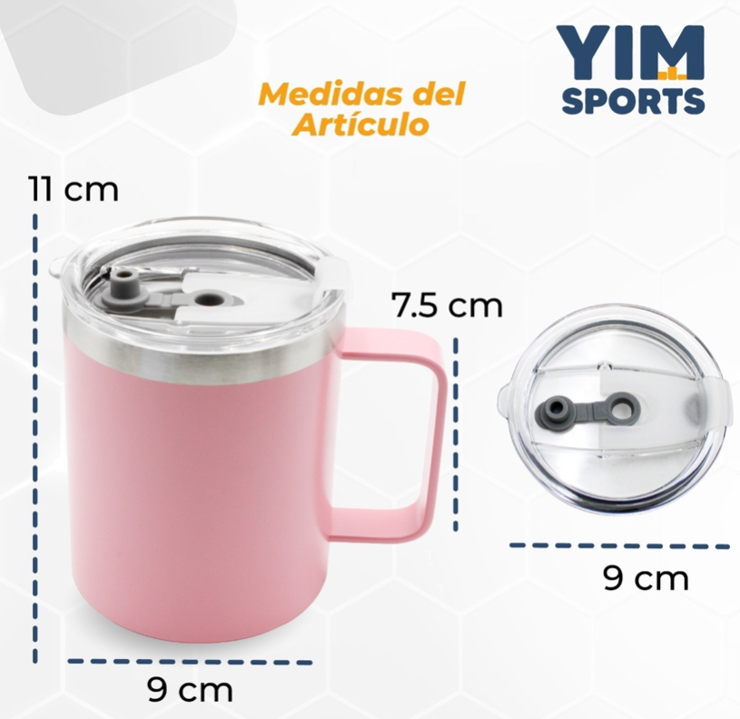 Foto 5 pulgar | Termo 14 OZ de Acero Inoxidable Térmico Taza para Café 414 ML color Blanco