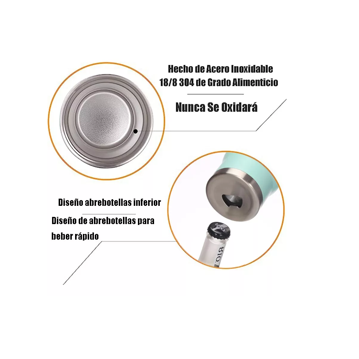 Foto 3 | Portalatas de Cerveza de Acero Inoxidable Vaso Térmico Eo Safe Imports Esi-9601 Púrpura