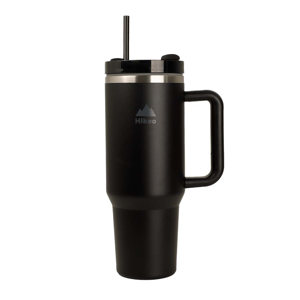 Foto 9 pulgar | Termo para Agua y Café de Viaje Acero Inox Doble Pared 1.2 L Hikeo Negro 83510-bl