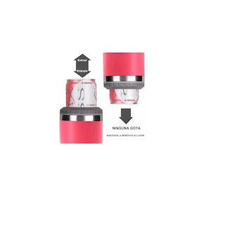 Foto 2 | Portalatas Eo Safe Imports Esi-9599 Rosa de Acero Inoxidable Vaso Térmico